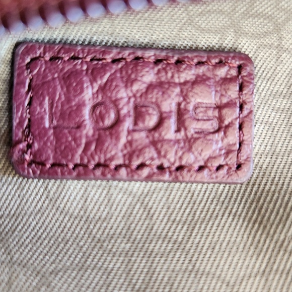 Lodis mauve/purple Leather messenger/crossbody/shoulder/clutch transformer bag - Picture 12 of 13